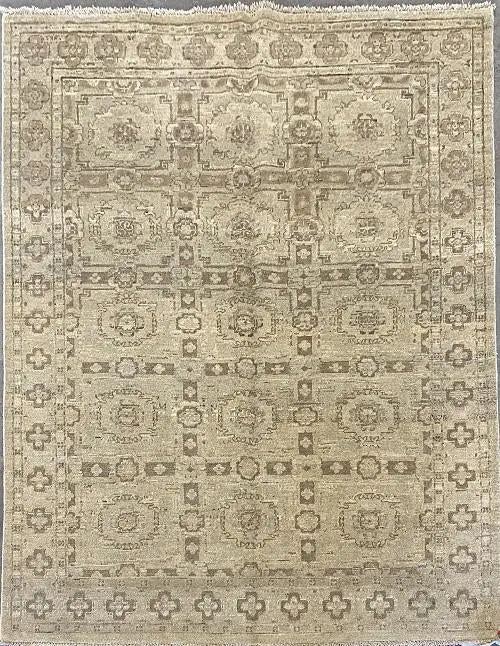 One Of The Kind Afghani Khotan Rug 4'1" x 6'0"